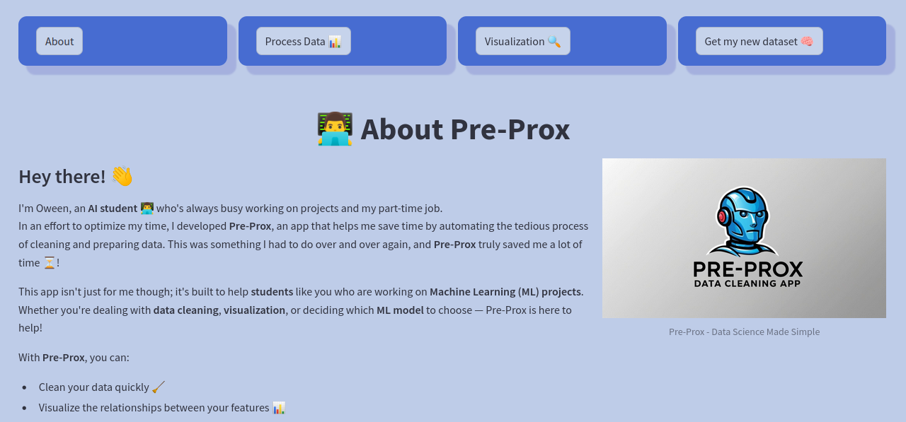 PreproX Interface